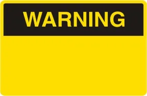 W 290 — WARNING - BLANK